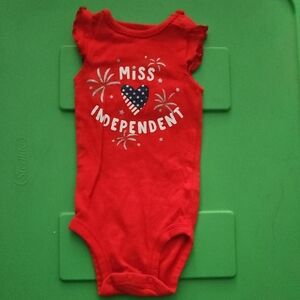 Carter's Red 'Miss Independent' Bodysuit